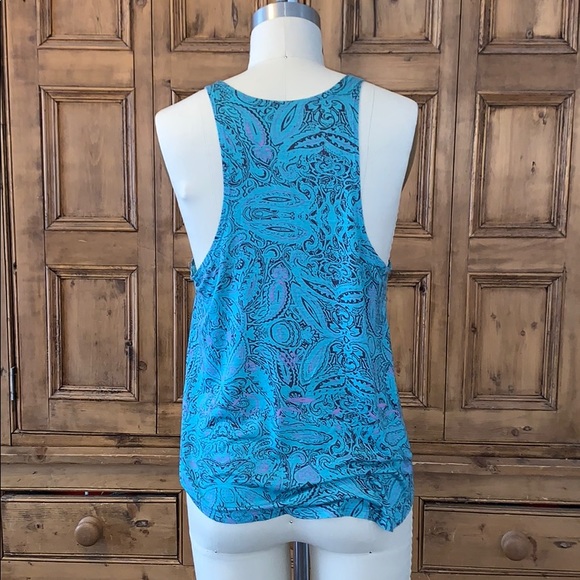 Blue patterned tank - Picture 3 of 3